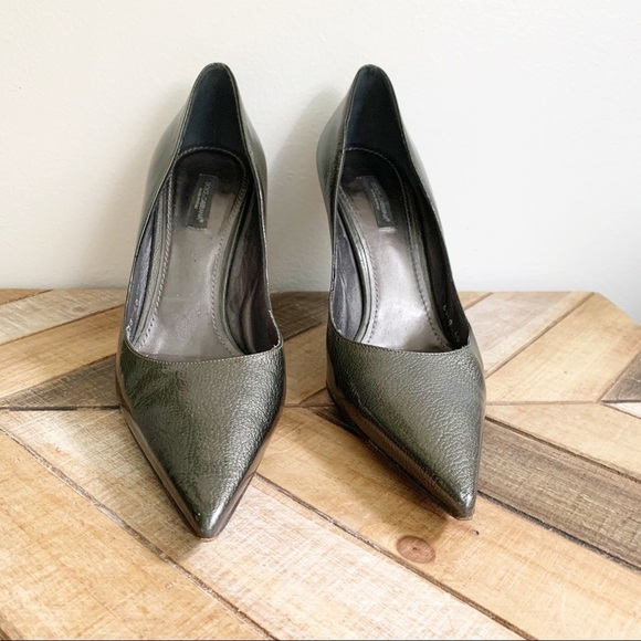 Dolce and Gabbana Green Leather Heels - Picture 1 of 11